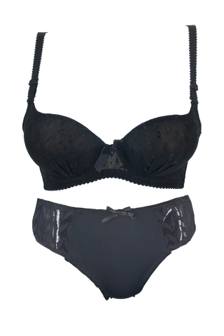 Women's Net Bra and Panty Set