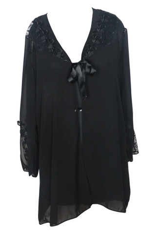 Women Georgette 2 Piece Nightgown Set