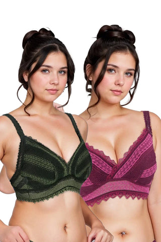 Women's Slim Fit Comfort Padded Bra (Pack Of 2)