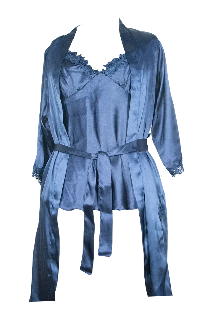 Ladies Satin 3 Pieces Set Nightgown