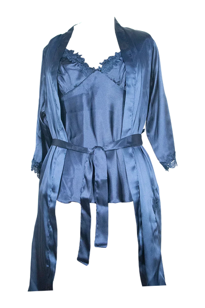 Ladies Satin 3 Pieces Set Nightgown