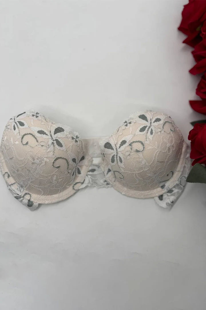 Women Printed Lace Padded Bra (Pack Of 2)