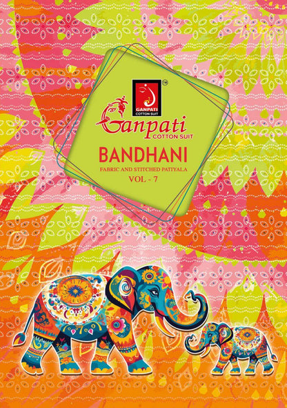 BANDHANI VOL 7 BUY GANPATI WHOLESALE COTTON SALWAR SUIT