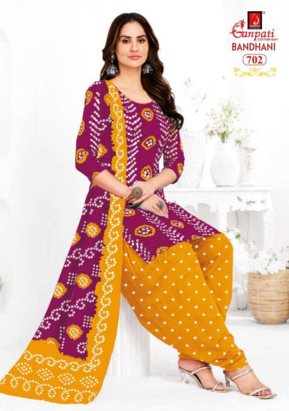 BANDHANI VOL 7 BUY GANPATI WHOLESALE COTTON SALWAR SUIT