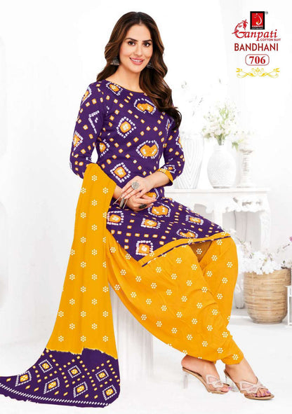 BANDHANI VOL 7 BUY GANPATI WHOLESALE COTTON SALWAR SUIT