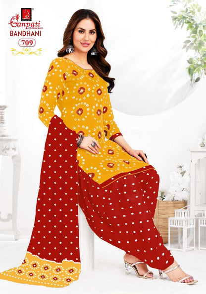 BANDHANI VOL 7 BUY GANPATI WHOLESALE COTTON SALWAR SUIT