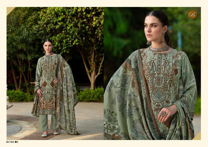 BELLIZA DESIGNER STUDIO RIWAYAT VOL 8 RAYON FANCY WORKS SUIT