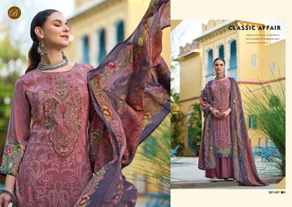 BELLIZA DESIGNER STUDIO RIWAYAT VOL 8 RAYON FANCY WORKS SUIT