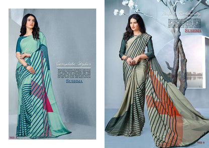 Buy Crystal Sushma Online Wholesale Designer Crape Saree