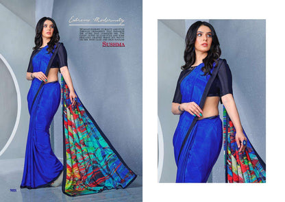 Buy Crystal Sushma Online Wholesale Designer Crape Saree