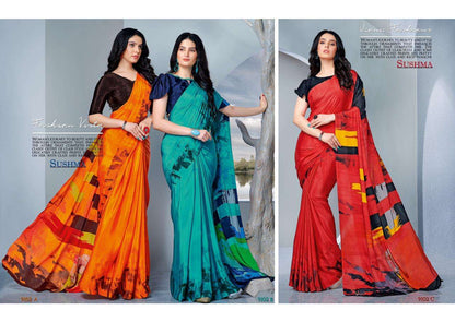 Buy Crystal Sushma Online Wholesale Designer Crape Saree