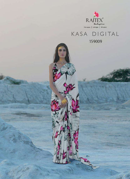 Buy Kasa Digital Raj Tex Online Wholesale Designer Crepe Saree