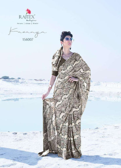 Buy Kavanya Rajtex Crepe Designer Party Wear Sarees