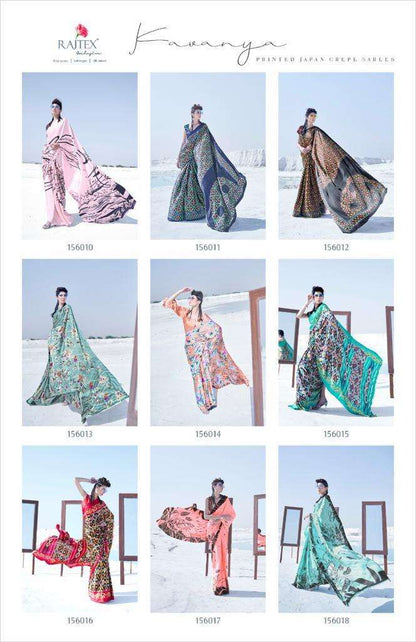 Buy Kavanya Rajtex Crepe Designer Party Wear Sarees