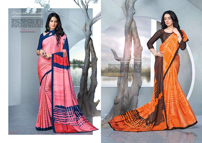 Buy Sushma Fashion Fab Online Wholesale Crape Saree