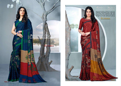 Buy Sushma Fashion Fab Online Wholesale Crape Saree