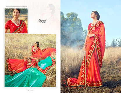 Buy Tarana Saroj Textiles Designer Crepe Silk Saree