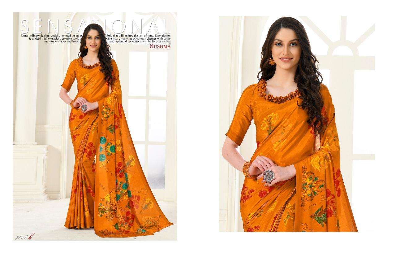 Buy Vista Vol 2 Sushma Online Wholesale Designer Crape Saree