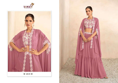 CELEBRITY VOL 3 BUY VAMIKA ONLINE WHOLESALER LATEST COLLECTION GOWN KURTI SET