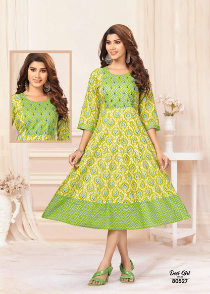 DESI GIRL BUY MAYRA JAIPURI CAMBRIC COTTON WHOLESALE ONLINE LOWEST PRICE KURTIS GOWN SETS