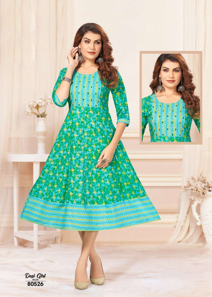 DESI GIRL BUY MAYRA JAIPURI CAMBRIC COTTON WHOLESALE ONLINE LOWEST PRICE KURTIS GOWN SETS