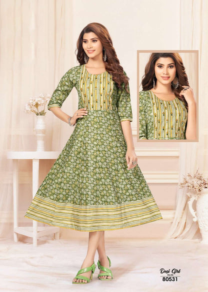 DESI GIRL BUY MAYRA JAIPURI CAMBRIC COTTON WHOLESALE ONLINE LOWEST PRICE KURTIS GOWN SETS