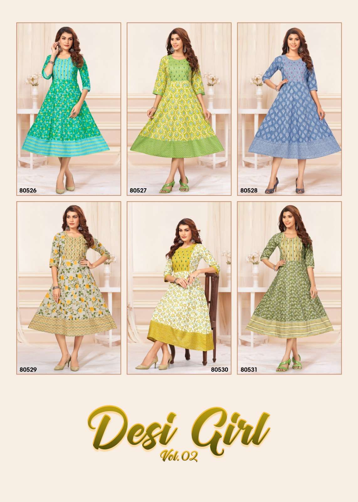 DESI GIRL BUY MAYRA JAIPURI CAMBRIC COTTON WHOLESALE ONLINE LOWEST PRICE KURTIS GOWN SETS