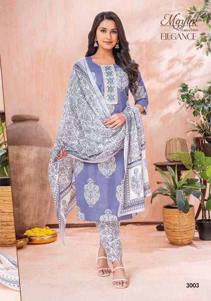 ELEGANCE VOL-03 BUY AKASH CREATION WHOLESALE ONLINE LOWEST PRICE COTTON READYMADE KURTA SUIT SETS