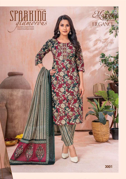 ELEGANCE VOL-03 BUY AKASH CREATION WHOLESALE ONLINE LOWEST PRICE COTTON READYMADE KURTA SUIT SETS