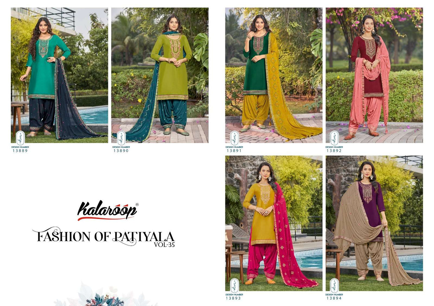 Fashion Of Patiala Vol - 35 Buy Kalaroop Wholesale Online Lowest Patiala Jam Silk Readymade Set