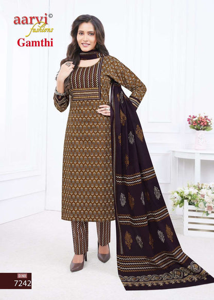 Gamthi Vol 3 Buy Aarvi Fashion Wholesale Online Lowest Price Cheapest Cotton Kurta Suit Sets