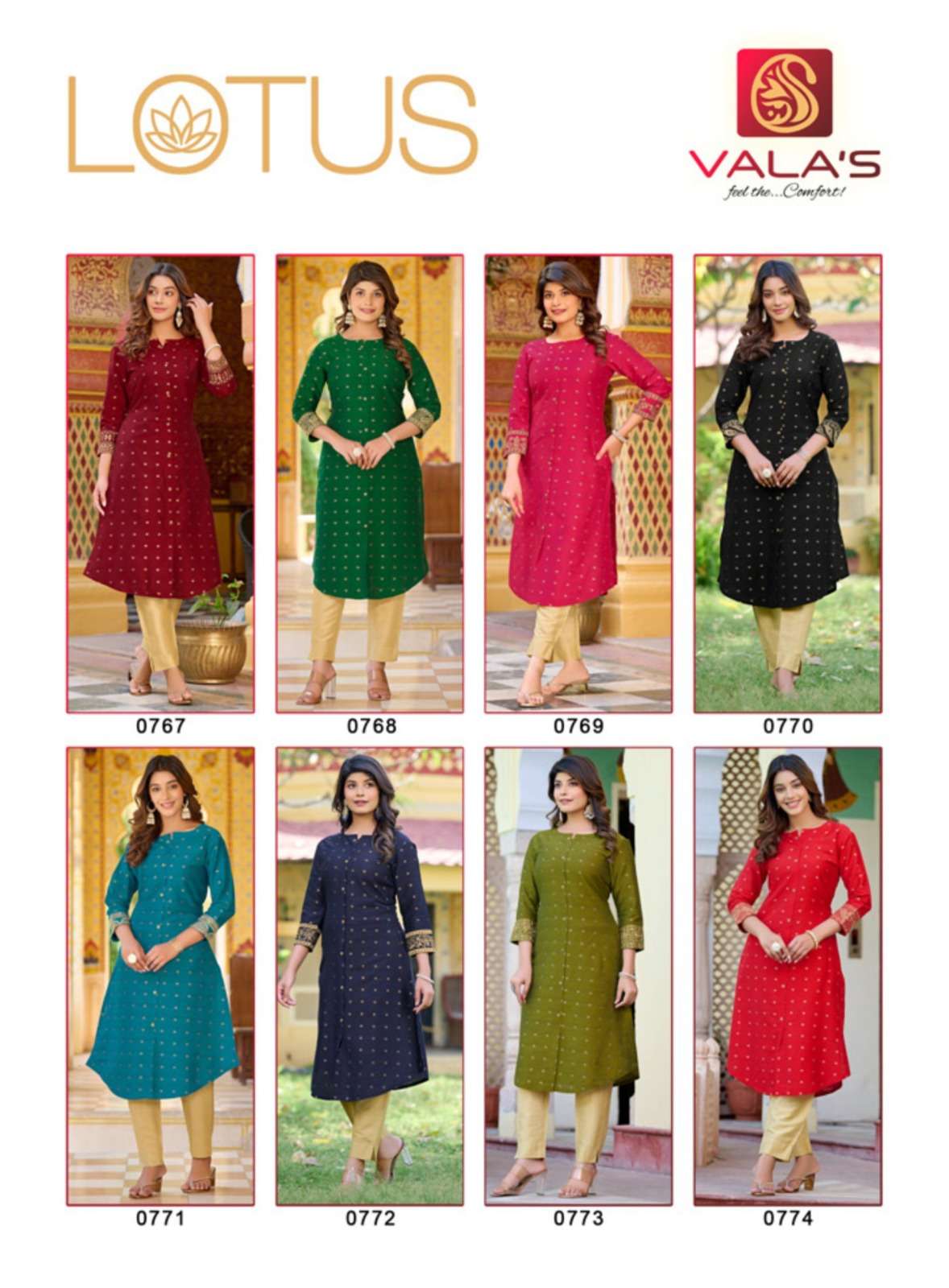 Lotus Buy Valas Online Wholesaler Latest Collection Kurtis