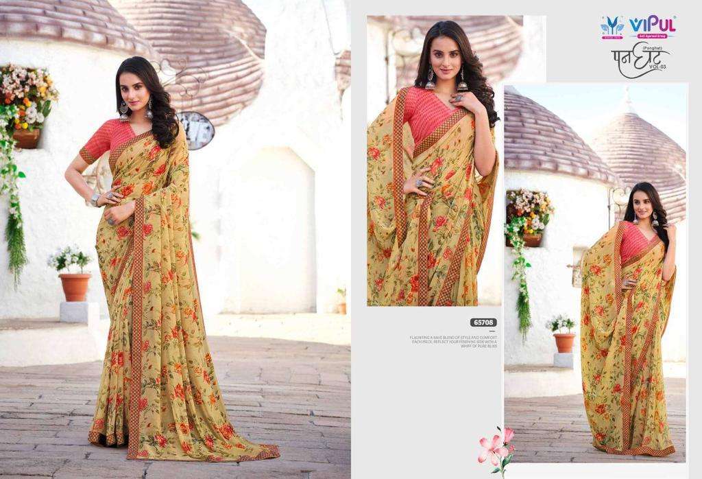 Pangaht Vol 3 Buy Vipul Online Wholesaler Latest Collection Fancy Sarees