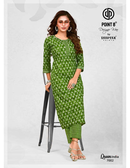 Queen India Vol 7 Buy Deeptex Wholesale Cotton Lowest Price Kurtis & Pant Set