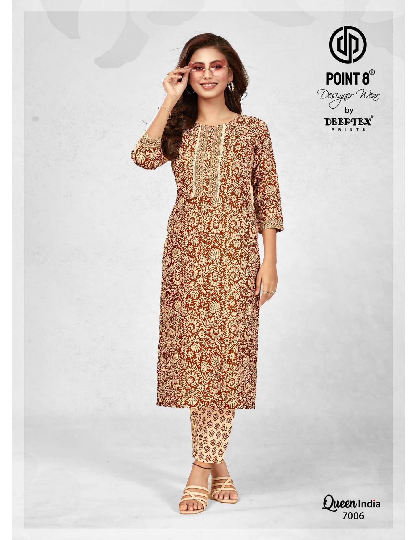 Queen India Vol 7 Buy Deeptex Wholesale Cotton Lowest Price Kurtis & Pant Set