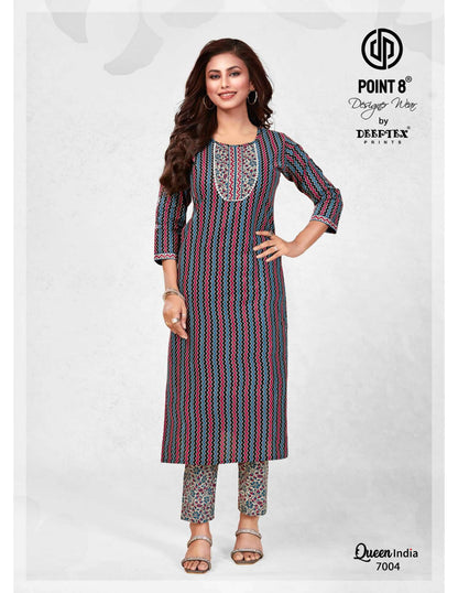 Queen India Vol 7 Buy Deeptex Wholesale Cotton Lowest Price Kurtis & Pant Set