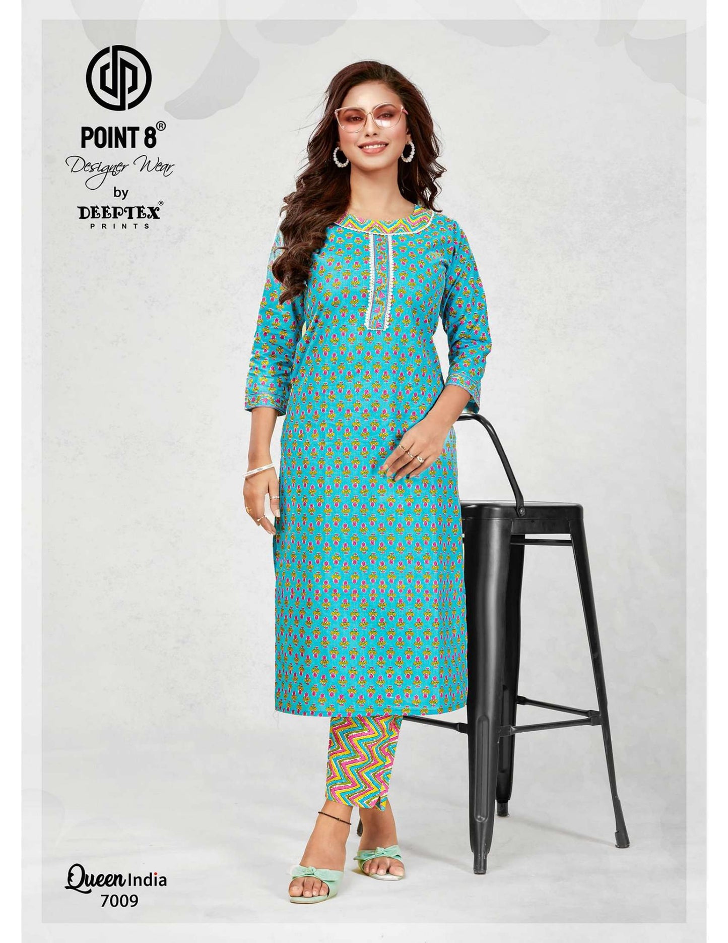 Queen India Vol 7 Buy Deeptex Wholesale Cotton Lowest Price Kurtis & Pant Set