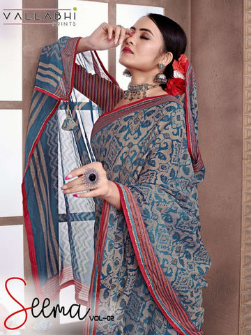 Seema Vol 2 By Vallabhi Prints Designer Wholesale Online Sarees Set