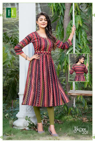 Sridevi Vol 2 By Hirwa Fashion Heavy Naira Cut Kurtis