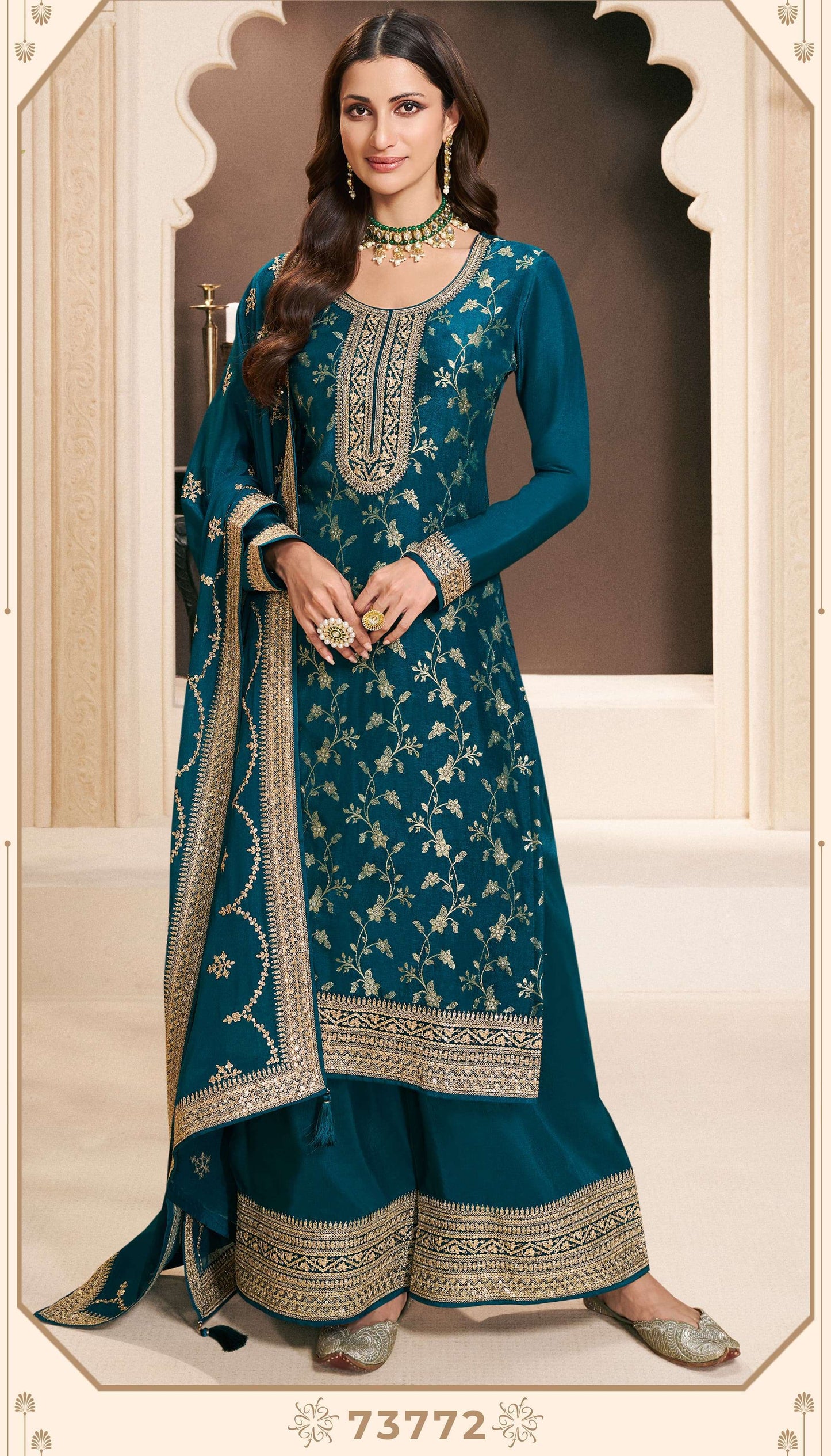 VINAY FASHION KULEESH KHANAK SILK JACQUARD DESIGNER SUIT